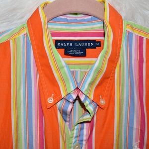 Ralph Lauren Slim Fit Striped Button-Down Shirt
